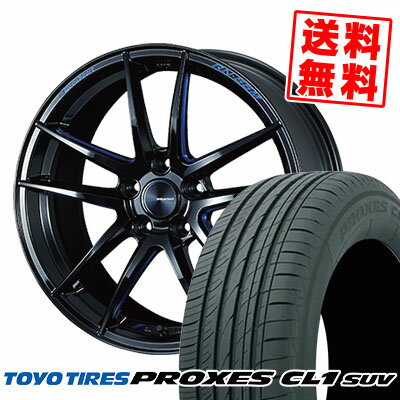 225/55R19 99V TOYO TIRES トーヨー タイヤ PROXES CL1 SUV プロクセス CL1 SUV WedsSport RN-55M ウェッズスポーツ RN-55M サマータイヤホイール4本セット【取付対象】