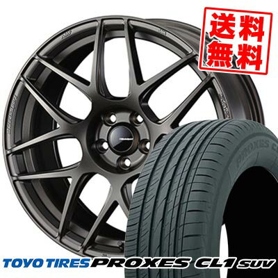225/60R18 100H TOYO TIRES トーヨー タイヤ PROXES CL1 SUV WedsSport SA-27R ウェッズスポーツ SA-27R サマータイヤホイール4本セット 【取付対象】