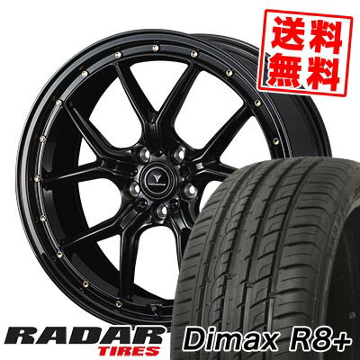 215/45R18 93Y XL レーダー Dimax R8+ NOVARIS ASSETE S1 サマータイヤホイール4本セット 【取付対象】