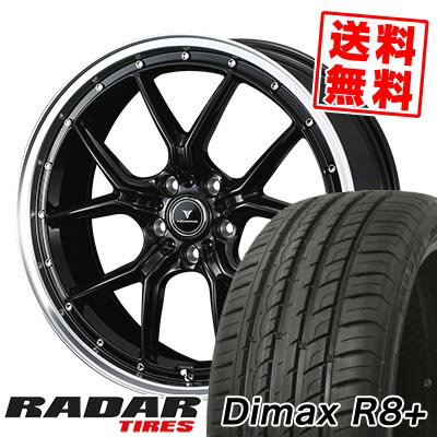215/45R18 93Y XL レーダー Dimax R8+ NOVARIS ASSETE S1 サマータイヤホイール4本セット 【取付対象】