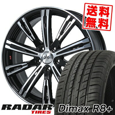 225/40R19 93Y XL レーダー Dimax R8+ Bahnsport TYPE 525 サマータイヤホイール4本セット 【取付対象】