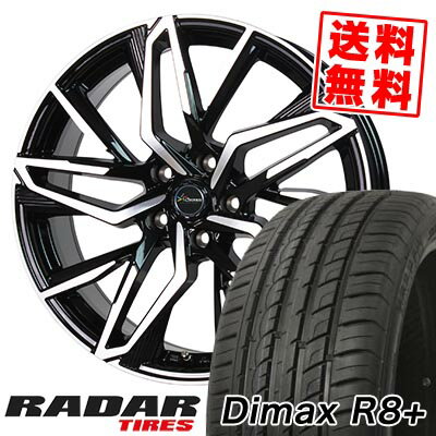 225/40R19 93Y XL レーダー Dimax R8+ Chronus CH-112 サマータイヤホイール4本セット 【取付対象】