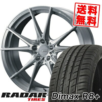 215/45R18 93Y XL レーダー DimaxR8+ WEDS F ZERO FZ-2 サマータイヤホイール4本セット 【取付対象】