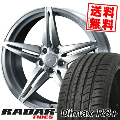 225/40R19 93Y XL レーダー Dimax R8+ WEDS F ZERO FZ-3 サマータイヤホイール4本セット 【取付対象】