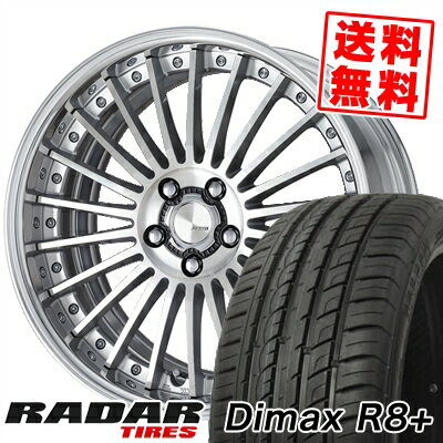 245/45R19 102Y XL RADAR レーダー Dimax R8+ ディーマックス アールエイト プラス WORK LANVEC LF1 ワーク ランベック エルエフワン サマータイヤホイール4本セット