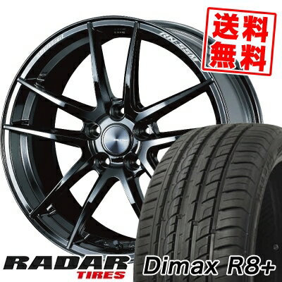 225/40R19 93Y XL レーダー Dimax R8+ WedsSport RN-55M サマータイヤホイール4本セット 【取付対象】