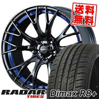 225/45R18 95Y XL レーダー Dimax R8+ WedsSport SA-20R サマータイヤホイール4本セット 【取付対象】