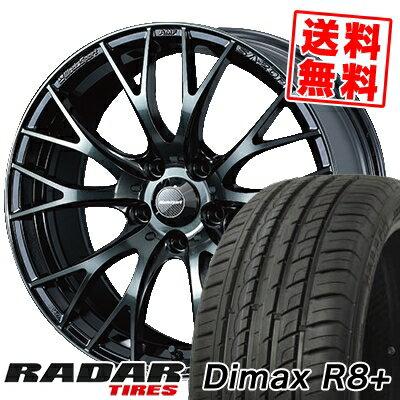 215/45R18 93Y XL レーダー DimaxR8+ WedsSport SA-20R サマータイヤホイール4本セット 【取付対象】
