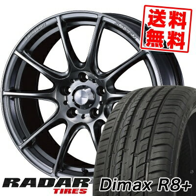 215/45R18 93Y XL レーダー DimaxR8+ WedsSport SA-25R サマータイヤホイール4本セット 【取付対象】