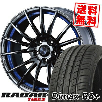 225/45R18 95Y XL レーダー Dimax R8+ WedsSport SA-35R サマータイヤホイール4本セット 【取付対象】