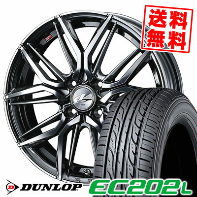 175/60R16 82H ダンロップ EC202L LEONIS LM サマータイヤホイール4本セット 【取付対象】