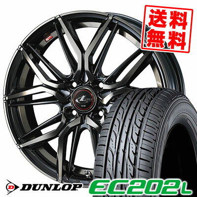 185/65R14 86S ダンロップ EC202L LEONIS LM サマータイヤホイール4本セット 【取付対象】