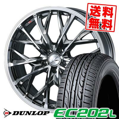 215/60R16 95H ダンロップ EC202L LEONIS MV サマータイヤホイール4本セット 【取付対象】