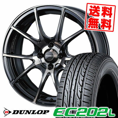 165/55R15 75V ダンロップ EC202L wedsSport SA-10R サマータイヤホイール4本セット 【取付対象】