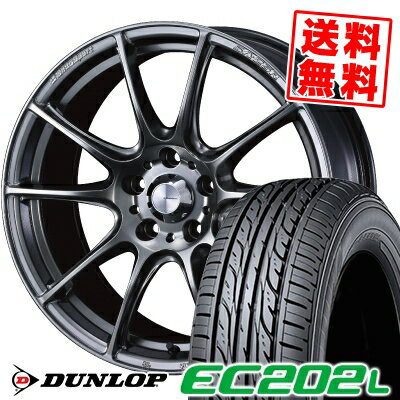 215/60R16 95H ダンロップ EC202L WedsSport SA-25R サマータイヤホイール4本セット 【取付対象】