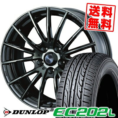 205/55R16 91V ダンロップ EC202L WedsSport SA-35R サマータイヤホイール4本セット 【取付対象】