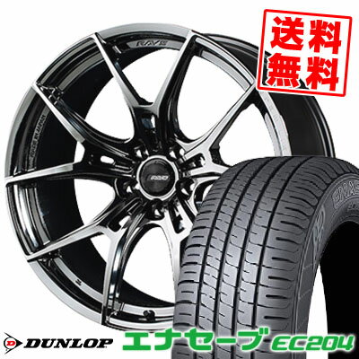215/45R18 93W XL ダンロップ ENASAVE EC204 RAYS GRAMLIGHTS 57FXZ サマータイヤホイール4本セット 【取付対象】