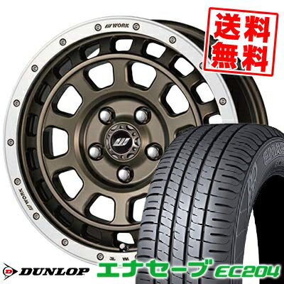 215/55R16 93V ダンロップ ENASAVE EC204 CRAG T-GRABIC サマータイヤホイール4本セット 【取付対象】