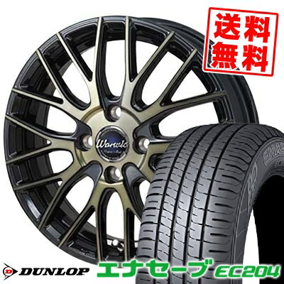 185/60R15 84H ダンロップ ENASAVE EC204 Warwic Empress Mesh サマータイヤホイール4本セット 【取付対象】