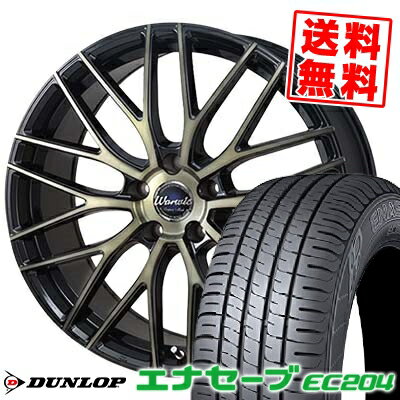 215/45R17 91W XL ダンロップ ENASAVE EC204 Warwic Empress Mesh サマータイヤホイール4本セット 【取付対象】