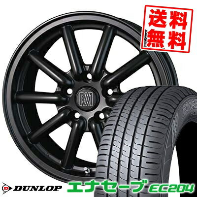 215/55R16 93V ダンロップ ENASAVE EC204 ALGERNON Fenice RX1 サマータイヤホイール4本セット 【取付対象】