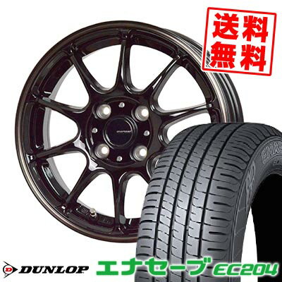 195/55R15 85V ダンロップ ENASAVE EC204 G-SPEED P-07 サマータイヤホイール4本セット 【取付対象】