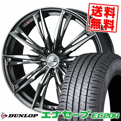 215/50R17 91V ダンロップ ENASAVE EC204 WEDS LEONIS GX サマータイヤホイール4本セット 【取付対象】