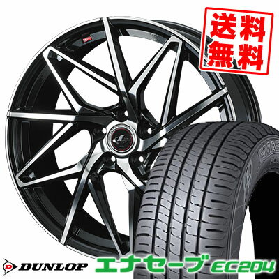 215/45R18 93W XL ダンロップ ENASAVE EC204 LEONIS IT サマータイヤホイール4本セット 【取付対象】