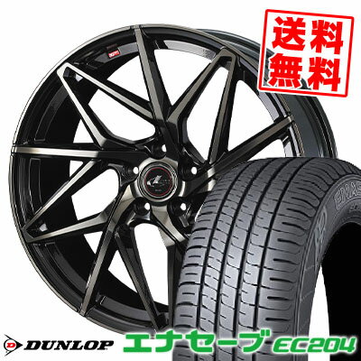 195/60R15 88H ダンロップ ENASAVE EC204 LEONIS IT サマータイヤホイール4本セット 【取付対象】