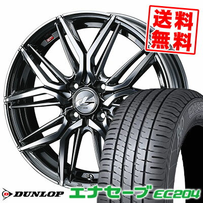 165/60R14 75H ダンロップ ENASAVE EC204 LEONIS LM サマータイヤホイール4本セット 【取付対象】