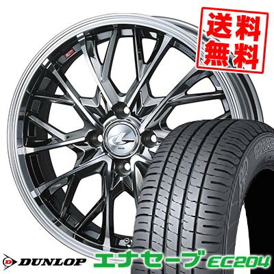 185/65R15 88S ダンロップ ENASAVE EC204 LEONIS MV サマータイヤホイール4本セット 【取付対象】