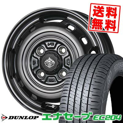 185/65R14 86S DUNLOP ダンロップ ENASAVE EC204 LANDFOOT XFG ランドフット XFG サマータイヤホイール4本セット 【取付対象】