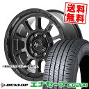 215/60R16 95H DUNLOP ダンロップ ENASAVE EC204 NITRO POWER M10 PERSHING BARREL BLACK EDITION ナイトロパワー M10パーシング バレルブラックエディション サマータイヤホイール4本セット 【取付対象】