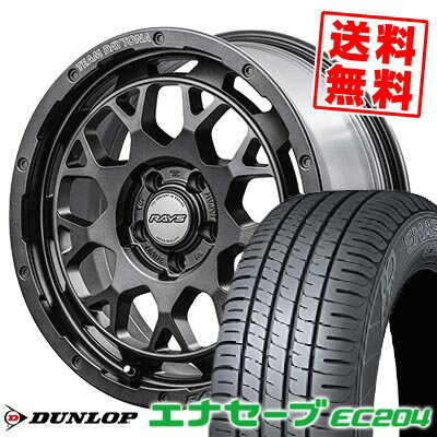 205/55R16 91V ダンロップ ENASAVE EC204 TEAM DAYTONA M9+ SPEC M サマータイヤホイール4本セット 【取付対象】