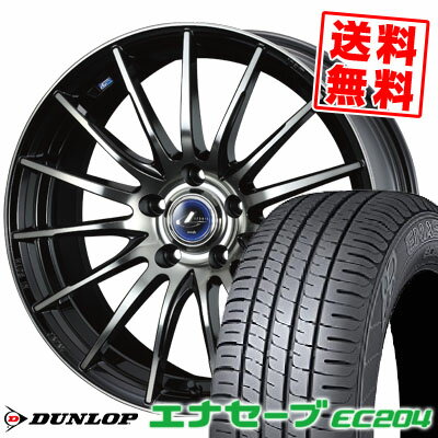 215/45R18 93W XL ダンロップ ENASAVE EC204 weds LEONIS NAVIA 05 サマータイヤホイール4本セット 【取付対象】