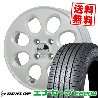 165/65R14 79S ダンロップ ENASAVE EC204 LaLaPalm Oval サマータイヤホイール4本セット 【取付対象】