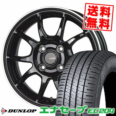 195/55R15 85V ダンロップ ENASAVE EC204 G-SPEED P-06 サマータイヤホイール4本セット 【取付対象】