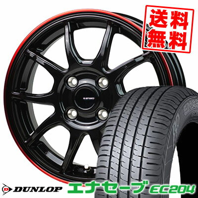 195/55R15 85V ダンロップ ENASAVE EC204 G-SPEED P-06 サマータイヤホイール4本セット 【取付対象】