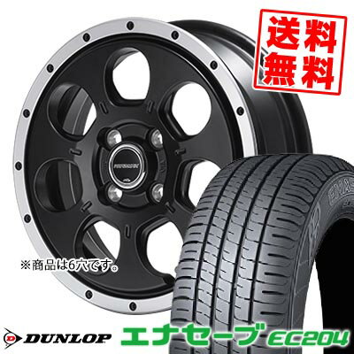215/65R15 96S ダンロップ ENASAVE EC204 ROADMAX W0-7 サマータイヤホイール4本セット 【取付対象】