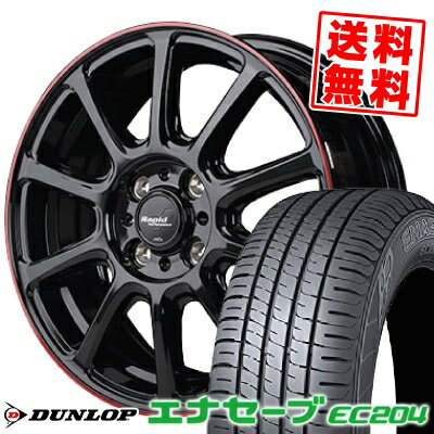 195/55R15 85V ダンロップ ENASAVE EC204 Rapid Performance ZX10 サマータイヤホイール4本セット 【取付対象】