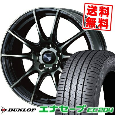 205/55R16 91V ダンロップ ENASAVE EC204 WedsSport SA-25R サマータイヤホイール4本セット 【取付対象】
