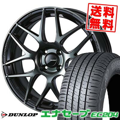 195/60R15 88H DUNLOP ダンロップ ENASAVE EC204 WedsSport SA-27R ウェッズスポーツ SA-27R サマータイヤホイール4本セット 【取付対象】