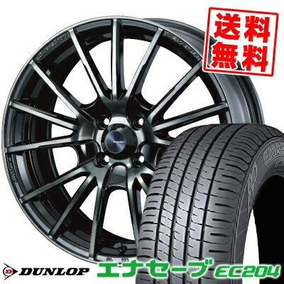 185/55R15 82V ダンロップ ENASAVE EC204 WedsSport SA-35R サマータイヤホイール4本セット 【取付対象】
