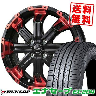 165/55R15 75V DUNLOP ダンロップ ENASAVE EC204 エナセーブ EC204 BADX LOXARNY BATTLESHIP4 バドックス ロクサーニ バトルシップ4 サマータイヤホイール4本セット【取付対象】