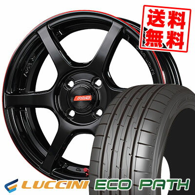 165/50R16 75V ルッチーニ ECOPATH RAYS GRAMLIGHTS 57C6 サマータイヤホイール4本セット 【取付対象】