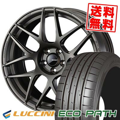 215/45R17 91V LUCCINI ルッチーニ ECOPATH WedsSport SA-27R ウェッズスポーツ SA-27R サマータイヤホイール4本セット 【取付対象】