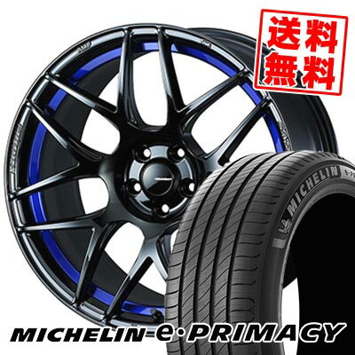215/50R17 95W XL MICHELIN ミシュラン e・PRIMACY WedsSport SA-27R ウェッズスポーツ SA-27R サマータイヤホイール4本セット 【取付対象】