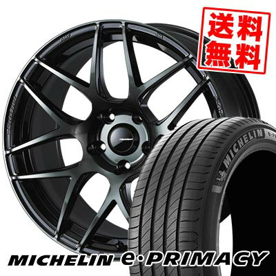225/45R17 94W XL MICHELIN ミシュラン e・PRIMACY WedsSport SA-27R ウェッズスポーツ SA-27R サマータイヤホイール4本セット 【取付対象】
