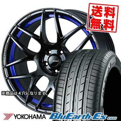 205/40R17 84V YOKOHAMA ヨコハマ BluEarth ES32 WedsSport SA-27R ウェッズスポーツ SA-27R サマータイヤホイール4本セット 【取付対象】