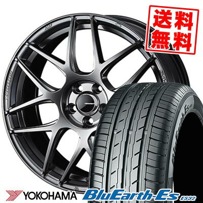 225/40R18 92W YOKOHAMA ヨコハマ BluEarth ES32 WedsSport SA-27R ウェッズスポーツ SA-27R サマータイヤホイール4本セット 【取付対象】